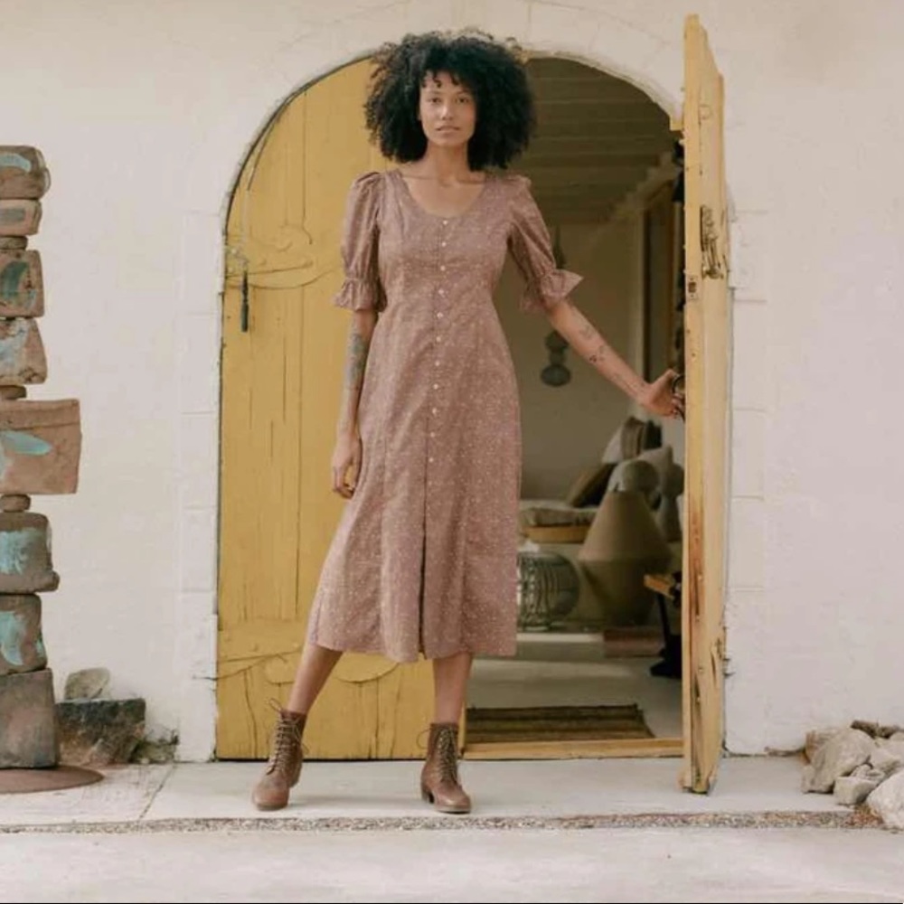 Christy Dawn Lennon Dress in Magenta Blooming Vine